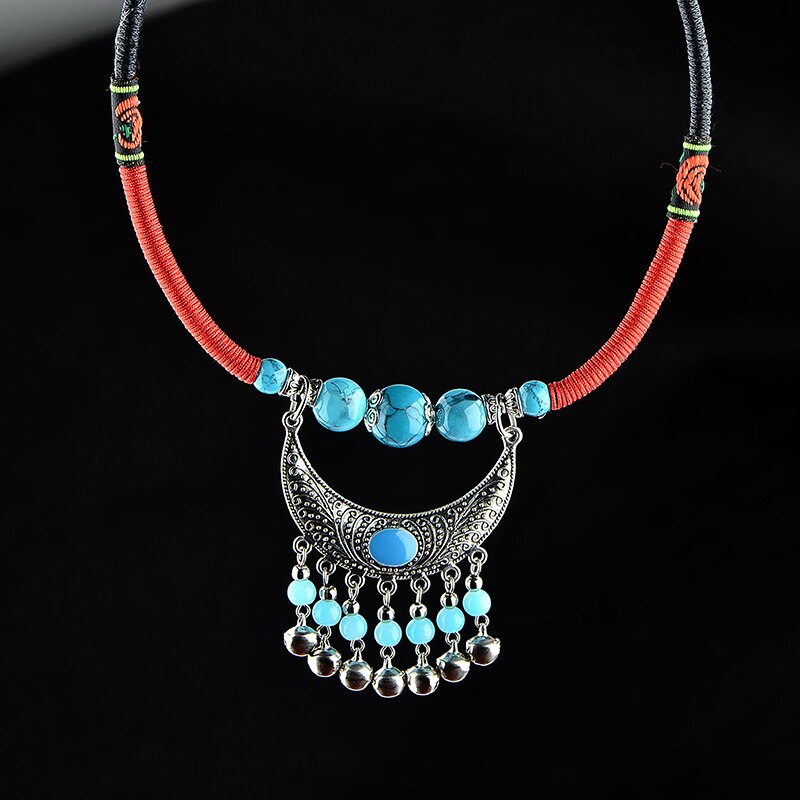 Tibetan Statement Necklace Women Ethnic Chain Choker