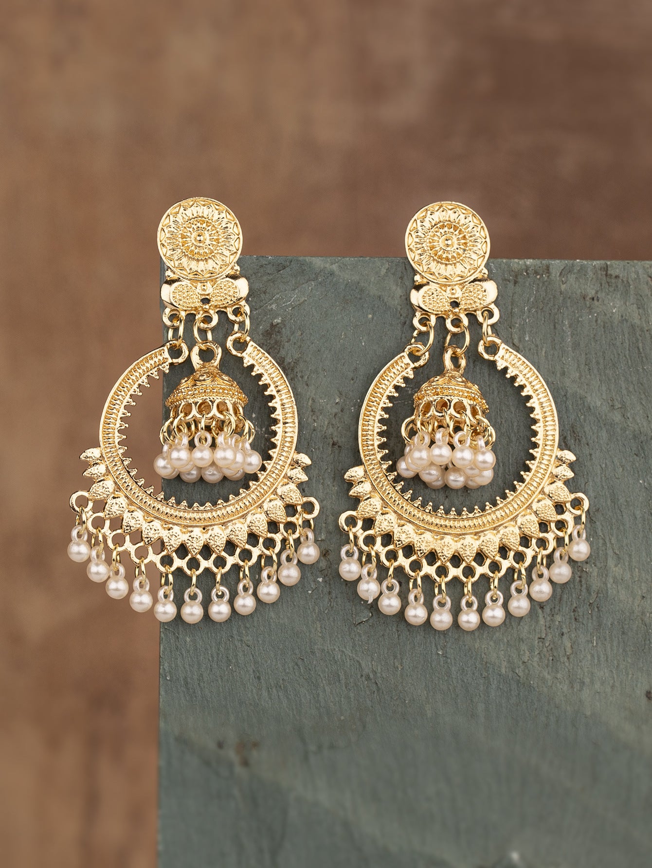 Bohemian Retro Ethnic Style Metal Alloy Earrings Women