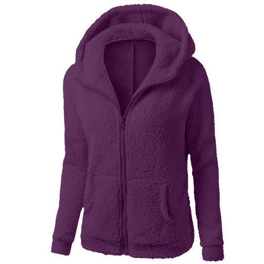 Fashion Zipper Hooded Fleece Shirt Sweater For Women - Congratulations You Are an Inventor -Gifts and Swag