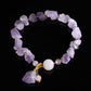 Natural Amethyst Original Stone Bracelet Women Ethnic Wind