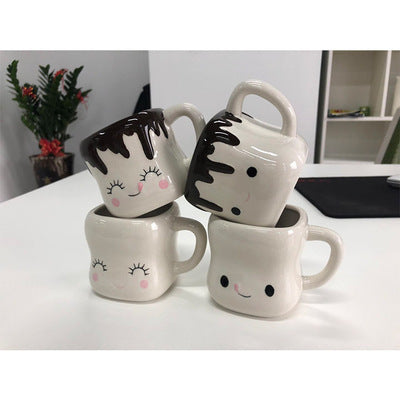 Marshmallow Ceramic Mugs White And Black - Congratulations You Are an Inventor -Gifts and Swag